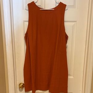 Sleeveless Rust sleeveless dress